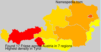 Surname Friese in Austria Surname Friese in Austria