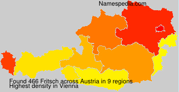 Surname Fritsch in Austria Surname Fritsch in Austria