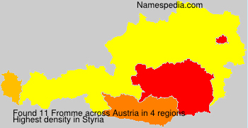 Surname Fromme in Austria Surname Fromme in Austria