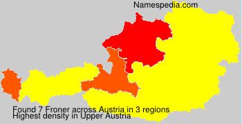Surname Froner in Austria Surname Froner in Austria