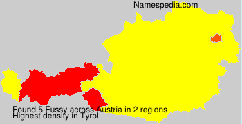 Surname Fussy in Austria Surname Fussy in Austria