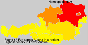Surname Fux in Austria Surname Fux in Austria