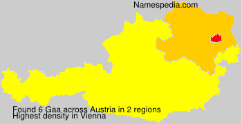 Surname Gaa in Austria Surname Gaa in Austria