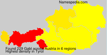 Surname Gabl in Austria Surname Gabl in Austria