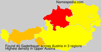 Surname Gaderbauer in Austria Surname Gaderbauer in Austria