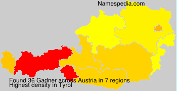Surname Gadner in Austria Surname Gadner in Austria