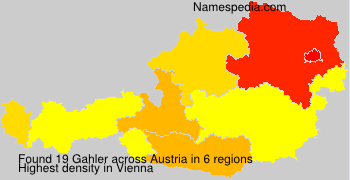 Surname Gahler in Austria