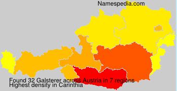 Surname Galsterer in Austria Surname Galsterer in Austria