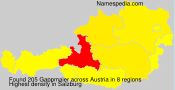 Surname Gappmaier in Austria Surname Gappmaier in Austria