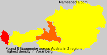 Surname Gappmeier in Austria Surname Gappmeier in Austria
