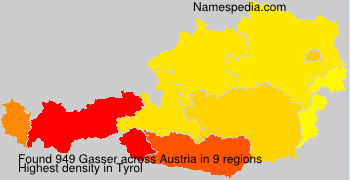 Surname Gasser in Austria Surname Gasser in Austria