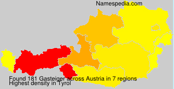 Surname Gasteiger in Austria Surname Gasteiger in Austria