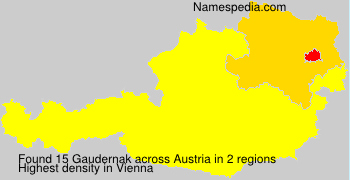 Surname Gaudernak in Austria Surname Gaudernak in Austria