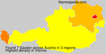 Surname Gautier in Austria Surname Gautier in Austria