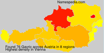 Surname Gavric in Austria Surname Gavric in Austria