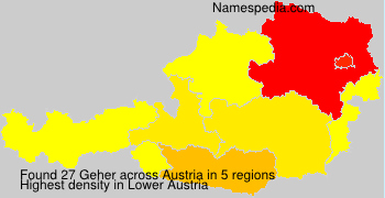 Surname Geher in Austria Surname Geher in Austria