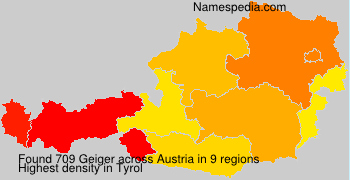 Surname Geiger in Austria Surname Geiger in Austria