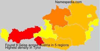 Surname Geiss in Austria Surname Geiss in Austria