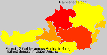 Surname Gelder in Austria Surname Gelder in Austria