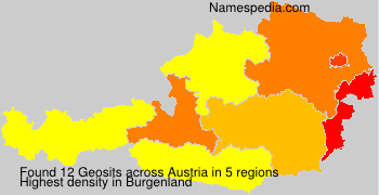 Surname Geosits in Austria Surname Geosits in Austria