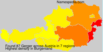 Surname Gerger in Austria Surname Gerger in Austria