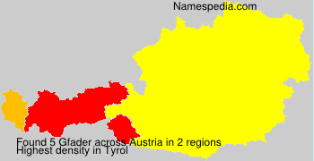 Surname Gfader in Austria