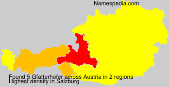 Surname Gfatterhofer in Austria