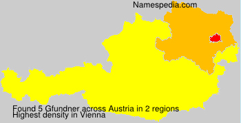 Surname Gfundner in Austria
