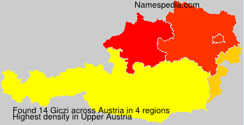 Surname Giczi in Austria Surname Giczi in Austria