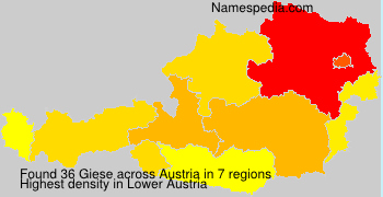 Surname Giese in Austria Surname Giese in Austria