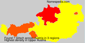 Surname Gitsch in Austria Surname Gitsch in Austria