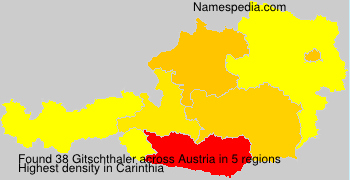 Surname Gitschthaler in Austria