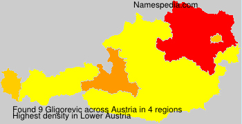 Surname Gligorevic in Austria