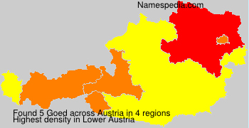 Surname Goed in Austria Surname Goed in Austria