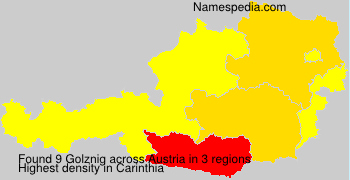 Surname Golznig in Austria Surname Golznig in Austria