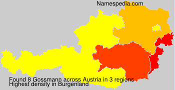 Surname Gossmann in Austria Surname Gossmann in Austria