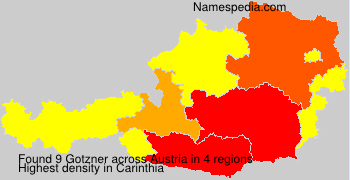 Surname Gotzner in Austria Surname Gotzner in Austria