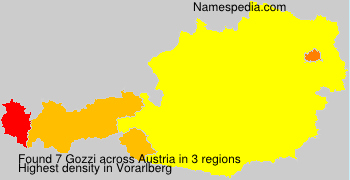 Surname Gozzi in Austria Surname Gozzi in Austria