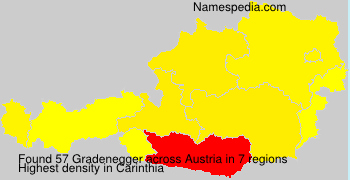 Surname Gradenegger in Austria Surname Gradenegger in Austria