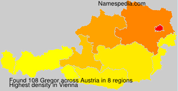 Surname Gregor in Austria Surname Gregor in Austria