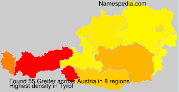 Surname Greiter in Austria Surname Greiter in Austria