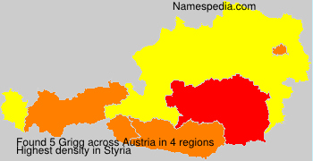Surname Grigg in Austria Surname Grigg in Austria
