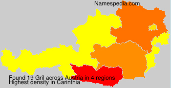 Surname Gril in Austria Surname Gril in Austria