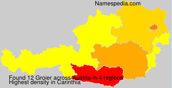 Surname Groier in Austria Surname Groier in Austria