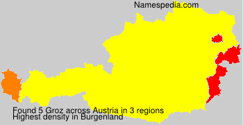 Surname Groz in Austria Surname Groz in Austria