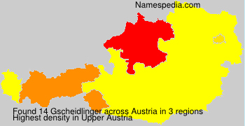 Surname Gscheidlinger in Austria Surname Gscheidlinger in Austria