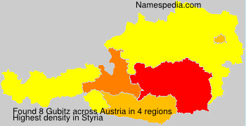 Surname Gubitz in Austria Surname Gubitz in Austria