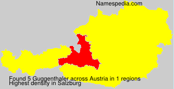 Surname Guggenthaler in Austria