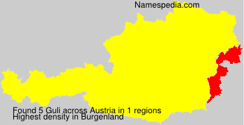 Surname Guli in Austria Surname Guli in Austria