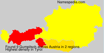 Surname Gumpitsch in Austria Surname Gumpitsch in Austria